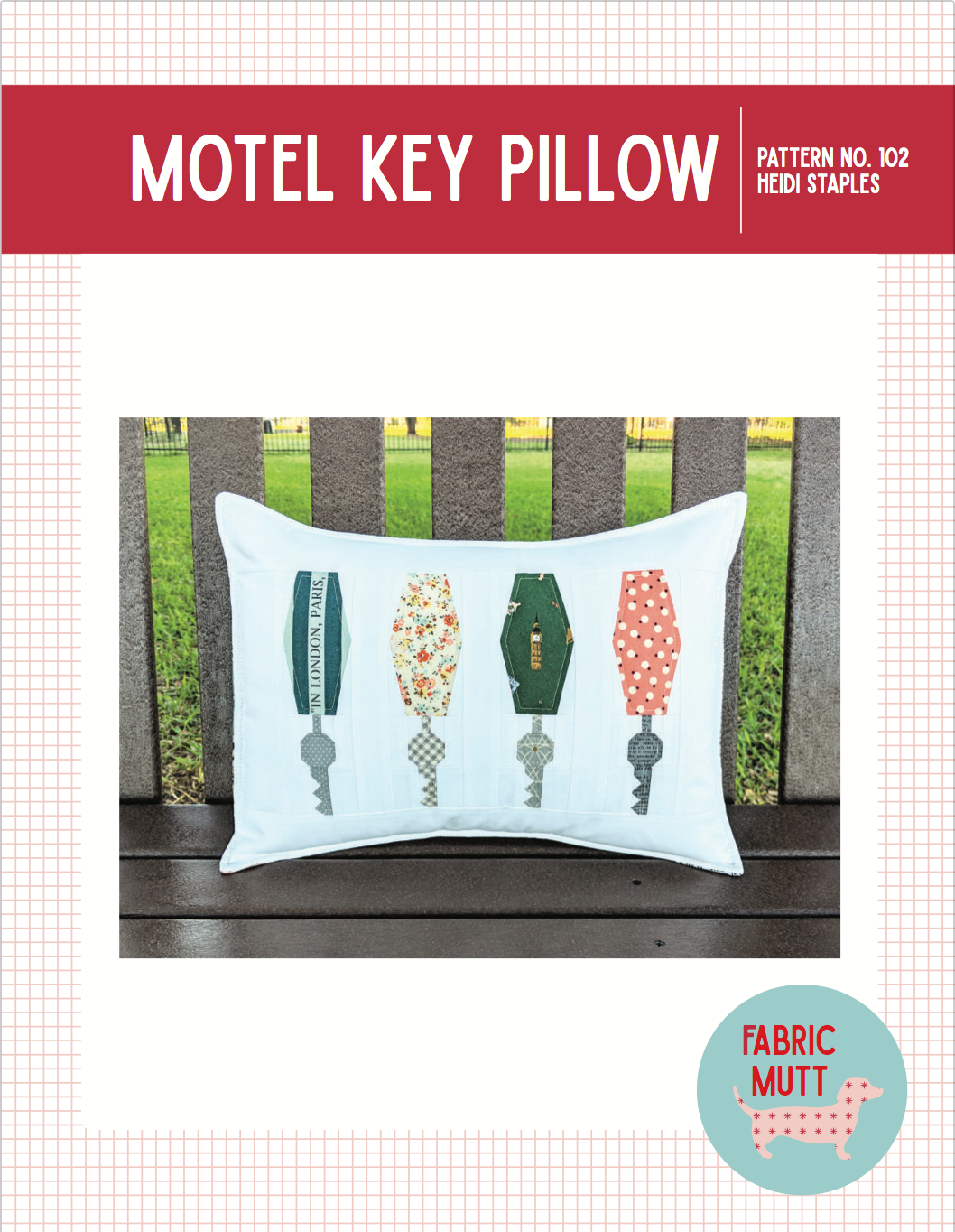 Motel Key Pillow (PDF Pattern)